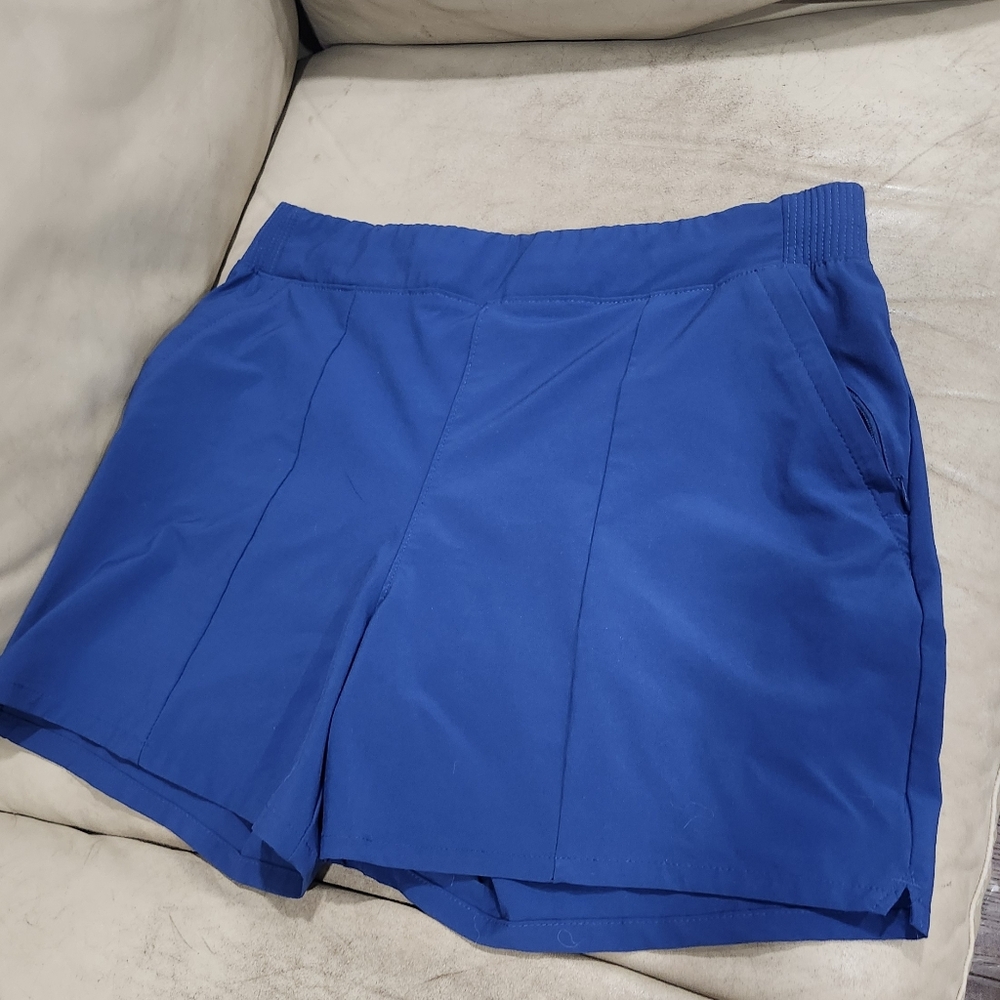 Columbia Premium Fishing Gear Shorts Navy Blue Size Medium